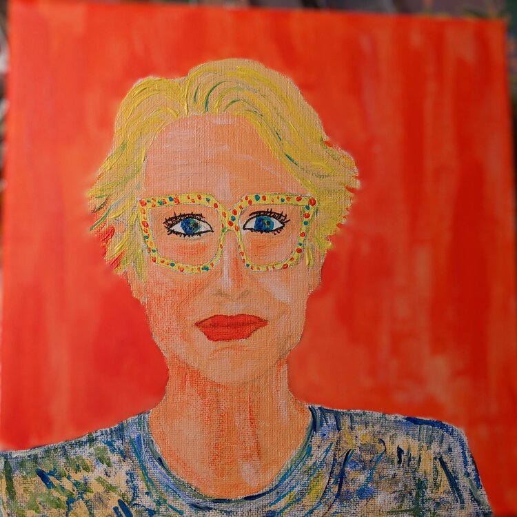 woman portrait painting