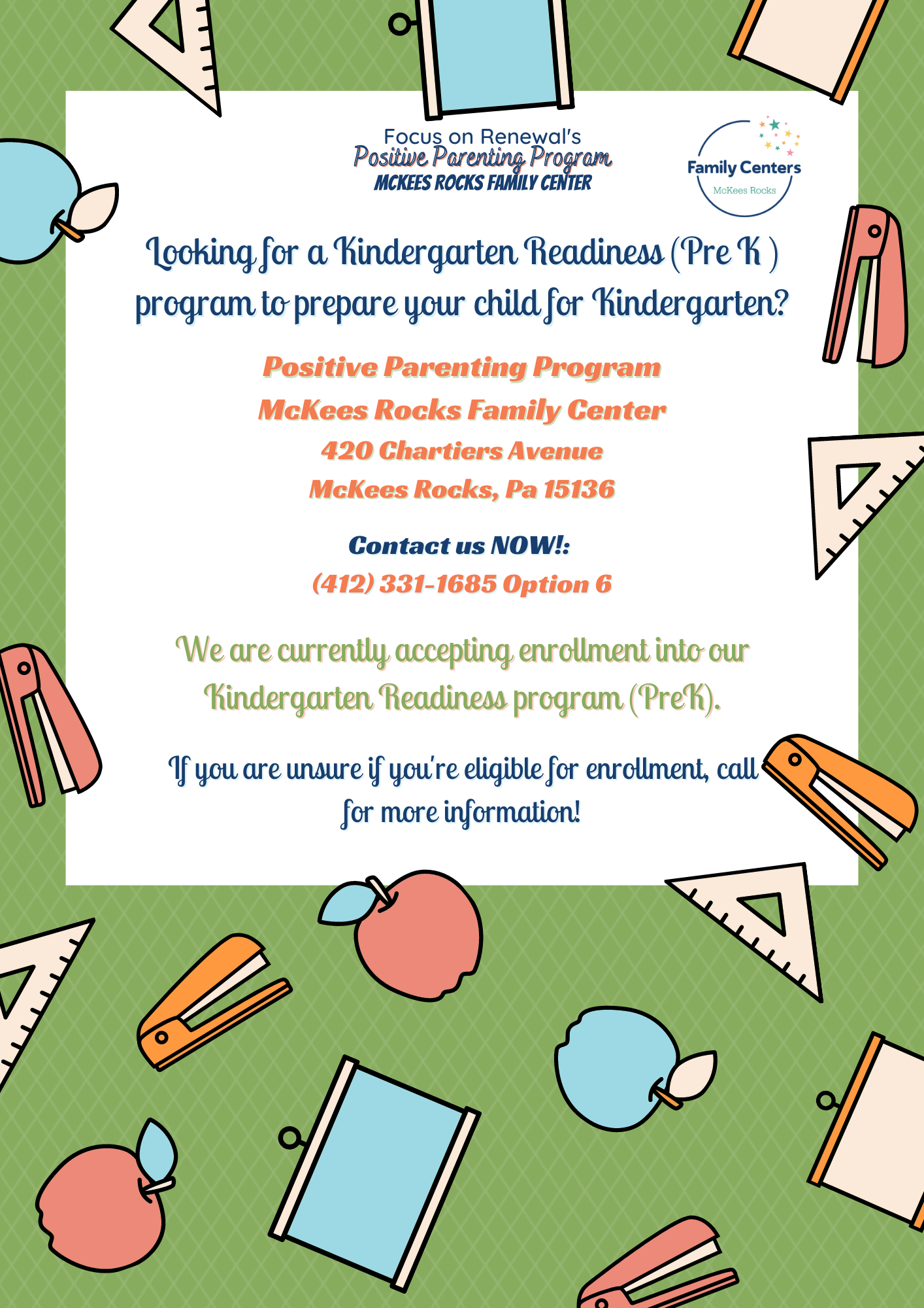 Positive Parenting Program Kindergarten program