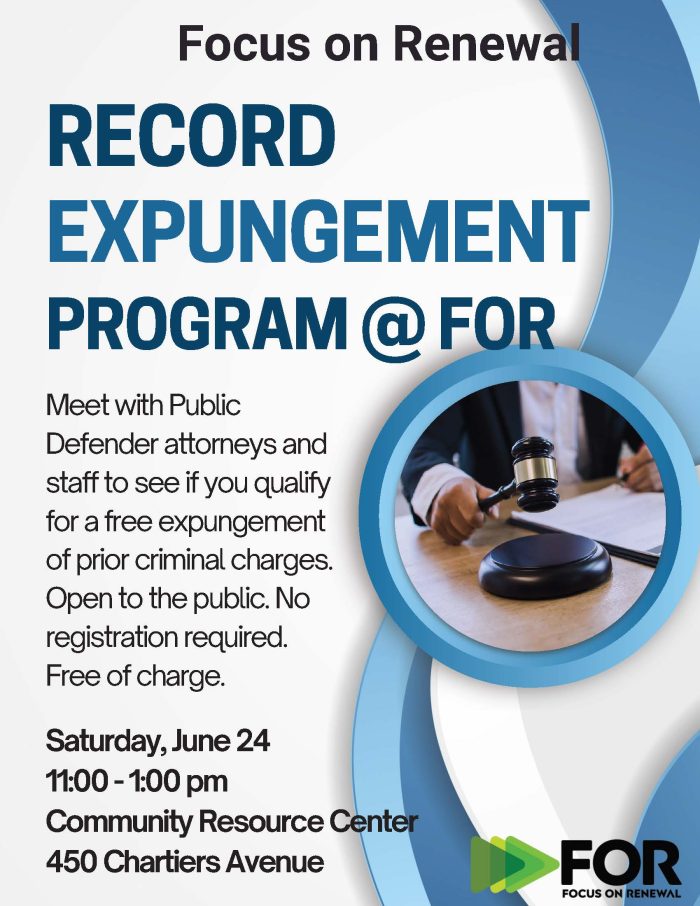 Record Expungement Program Focus on Renewal