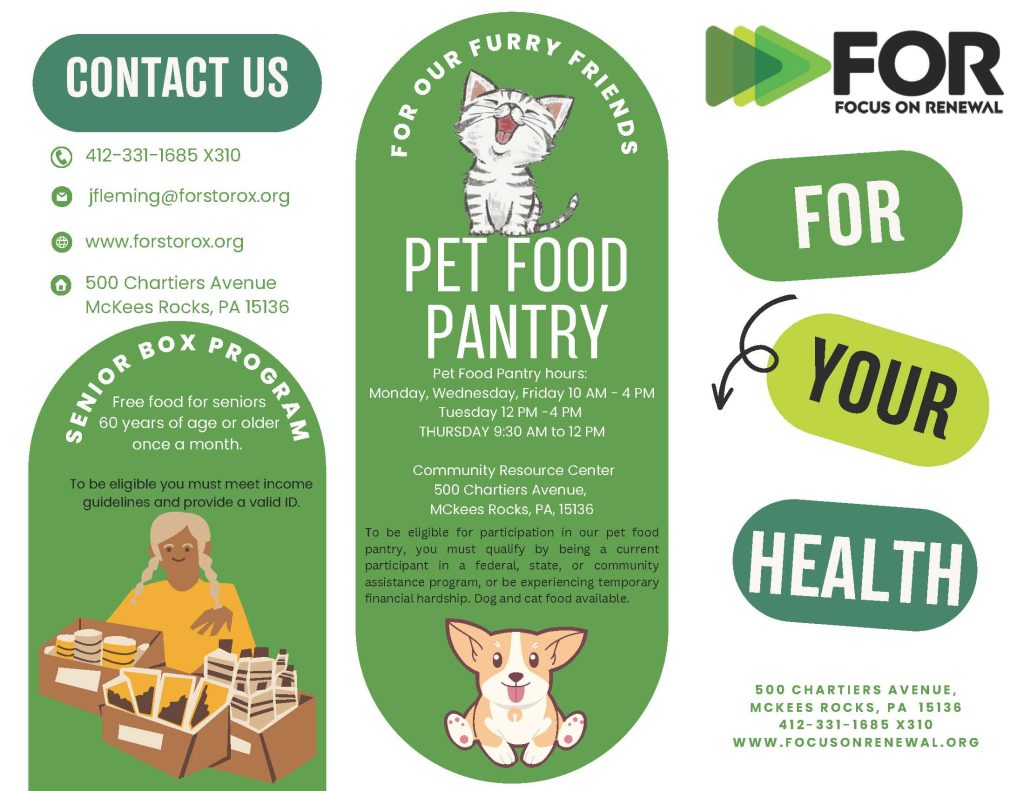 Pet Food Pantry Focus on Renewal